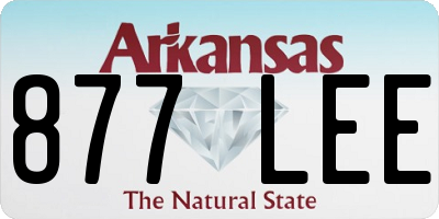 AR license plate 877LEE