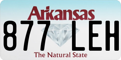 AR license plate 877LEH