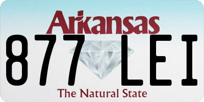 AR license plate 877LEI