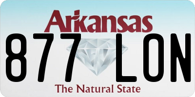AR license plate 877LON