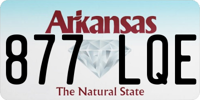 AR license plate 877LQE