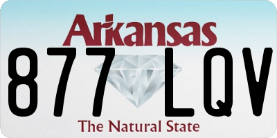 AR license plate 877LQV