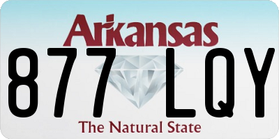 AR license plate 877LQY