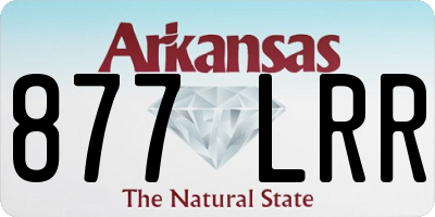 AR license plate 877LRR