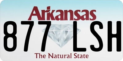 AR license plate 877LSH