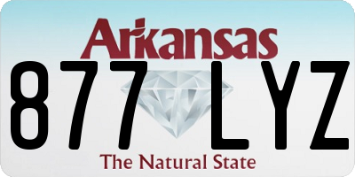 AR license plate 877LYZ