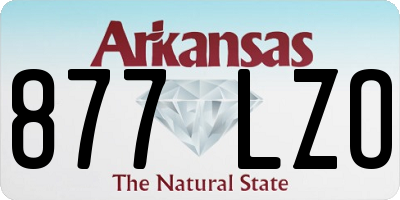 AR license plate 877LZO