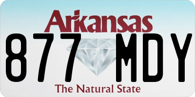 AR license plate 877MDY