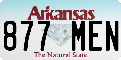 AR license plate 877MEN