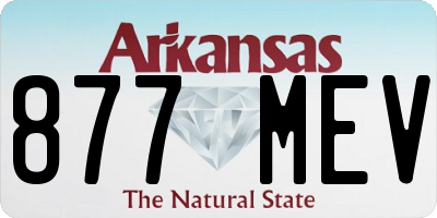 AR license plate 877MEV