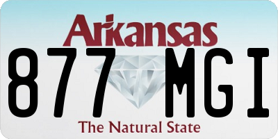AR license plate 877MGI