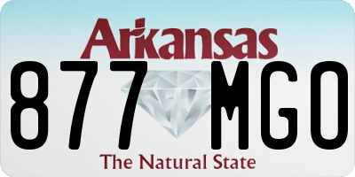 AR license plate 877MGO