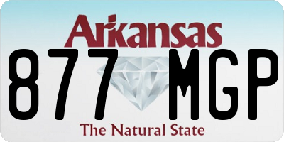 AR license plate 877MGP