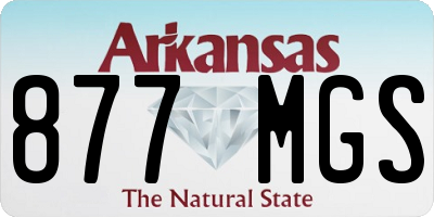 AR license plate 877MGS