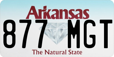AR license plate 877MGT
