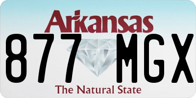 AR license plate 877MGX