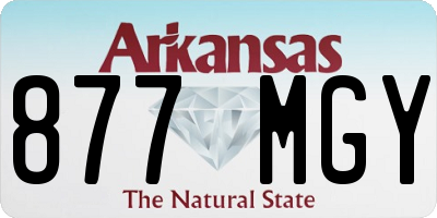 AR license plate 877MGY