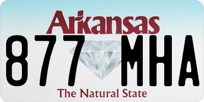 AR license plate 877MHA