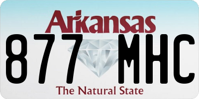 AR license plate 877MHC