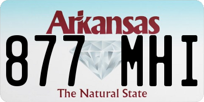AR license plate 877MHI