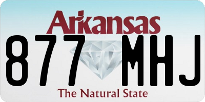AR license plate 877MHJ