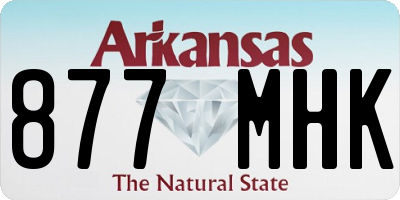 AR license plate 877MHK