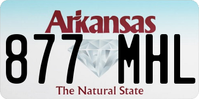 AR license plate 877MHL