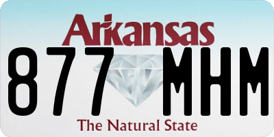 AR license plate 877MHM