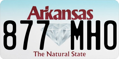 AR license plate 877MHO