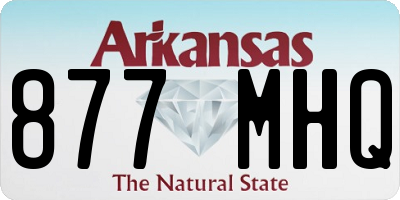 AR license plate 877MHQ
