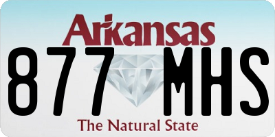 AR license plate 877MHS