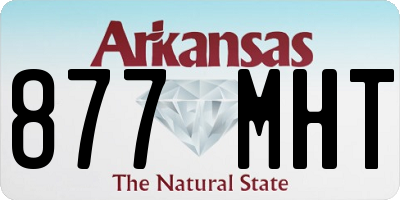 AR license plate 877MHT