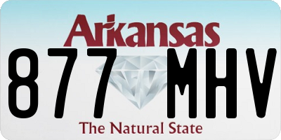 AR license plate 877MHV