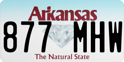 AR license plate 877MHW