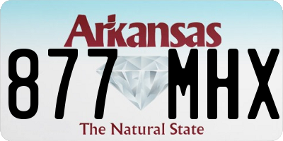 AR license plate 877MHX