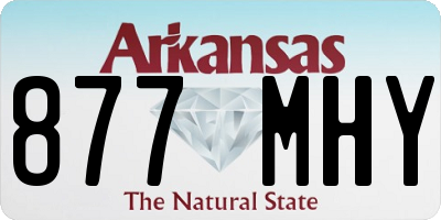 AR license plate 877MHY