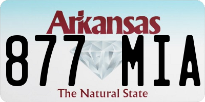 AR license plate 877MIA