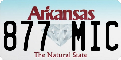 AR license plate 877MIC
