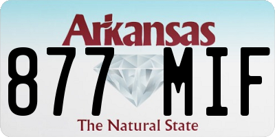 AR license plate 877MIF