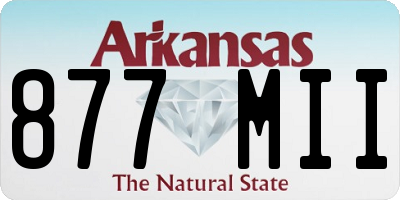 AR license plate 877MII
