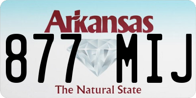 AR license plate 877MIJ