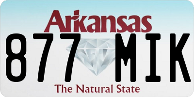 AR license plate 877MIK