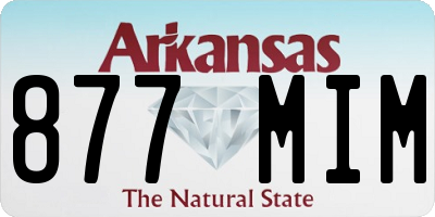 AR license plate 877MIM