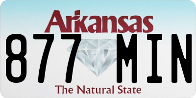 AR license plate 877MIN