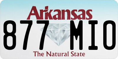AR license plate 877MIO