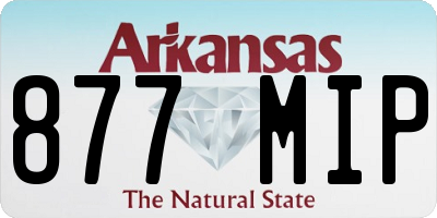 AR license plate 877MIP