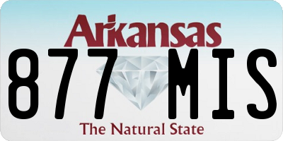 AR license plate 877MIS