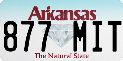 AR license plate 877MIT