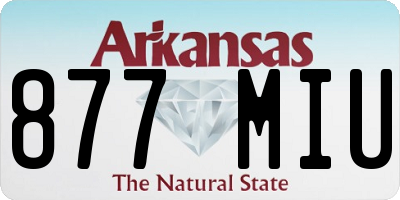 AR license plate 877MIU