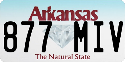 AR license plate 877MIV